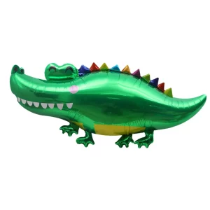 Balão atraente projetado como um crocodilo sorridente