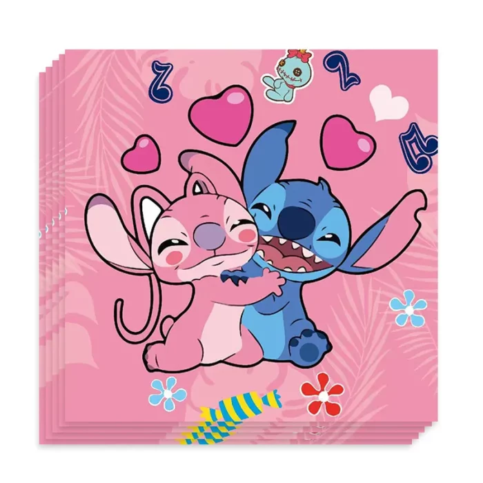Guardanapos de alta qualidade com a nossa favorita personagem rosada Stitch