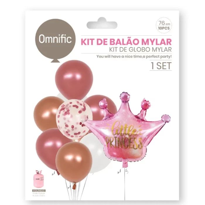 desenhados para agradar qualquer princesinha em sua festa.Material de alta qualidade que garante durabilidade e segurança para as crianças brincarem.Fácil de inflar