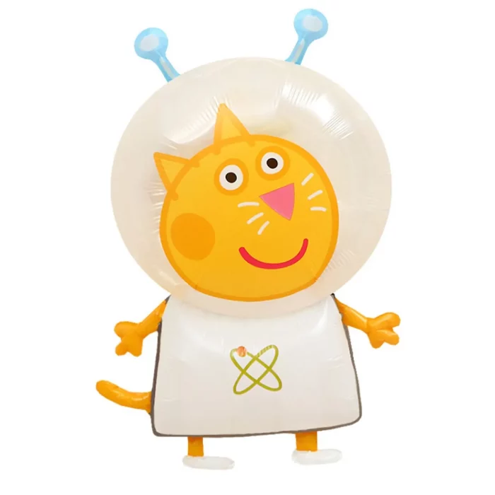 Balão Peppa Pig temático do Espaço garantem a diversão em festas de aniversário ou eventos para crianças.O balão foil é composto por material resistente e durável