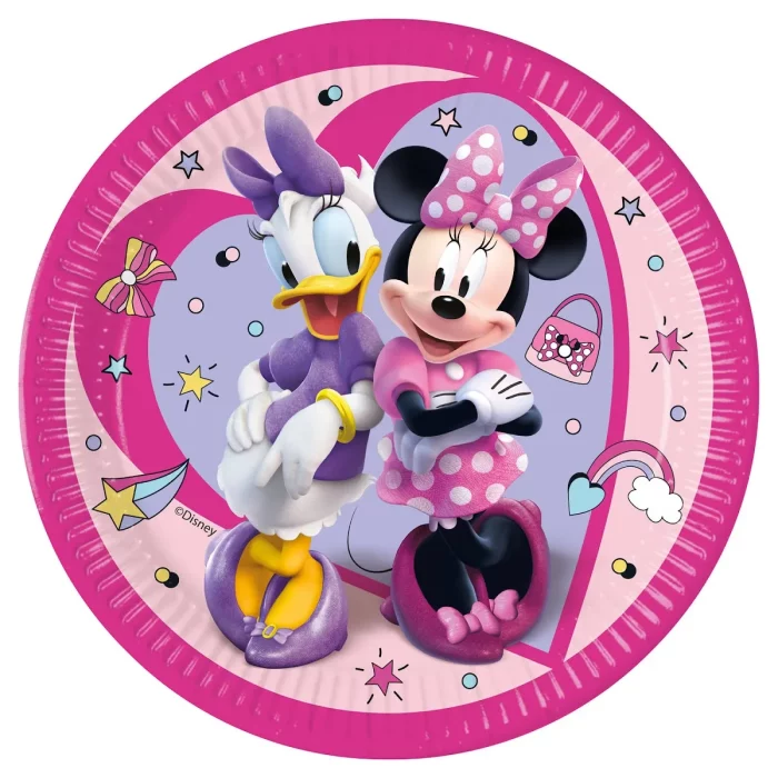 Pratos de festa Minnie de alta qualidade 23cm