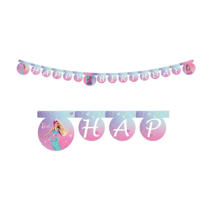 Este banner de aniversário é do estilo Barbie e traz uma vibe festiva para qualquer espaço. Tamanho: 18 polegadas. Perfeito para decoração de festas de aniversário.Embalado individualmente para garantir qualidade e longevidade. Fácil de montar e reutilizável. Banner de festa de aniversário com tema Barbie