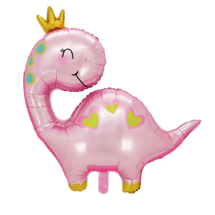 Balão gigante rosa medindo 67 cm x 96 cm