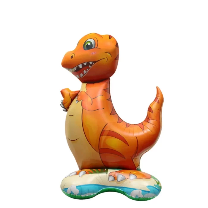 Desenho atrativo: Este balão de alumínio em forma de dinossauro oferece um design atractivo