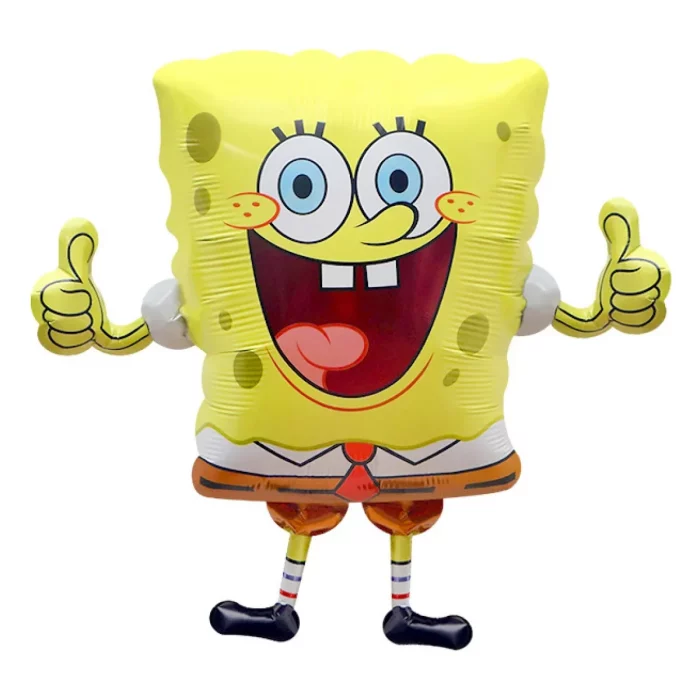 Balão de  alta qualidade com aparência do personagem SpongeBob.Feito de alumínio durável para uso prolongado