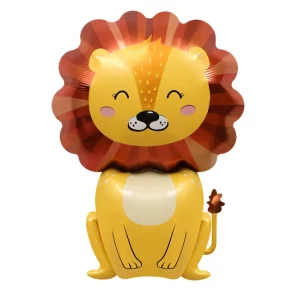 Este balão gigante de alumínio em formato de leão acrescenta um pop de diversão para qualquer festa.Com 77cm x 50cm