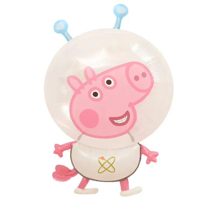 Balão Foil Peppa Pig com design do George Pig no espaço