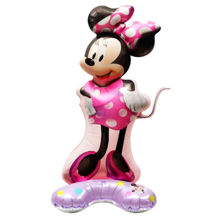 Balão de alumínio de alta qualidade com o design da Minnie.Fácil de inflar e perfeito para festas ou celebrações.Com 60cm de altura e 36cm de largura