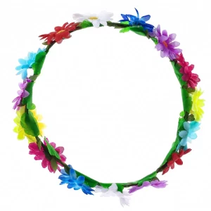 Esta coroa de girassol vibrante e colorida é perfeita para qualquer ocasião festiva.O design floral único combina tons brilhantes de várias cores para um visual inesquecível. Esta coroa de girassol de tamanho médio adiciona um toque de alegria e cor às festas!