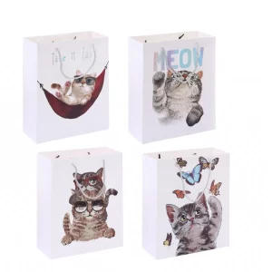 O saco para presentes 'Laser Cat Silver'
