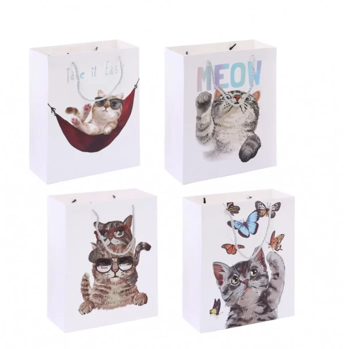 O saco para presentes 'Laser Cat Silver'