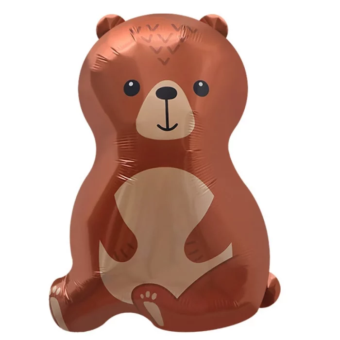 Balão de hélio superdimensionado com 65cm x 47cm para festas temáticas de florestas e animais.Feito de alumínio durável