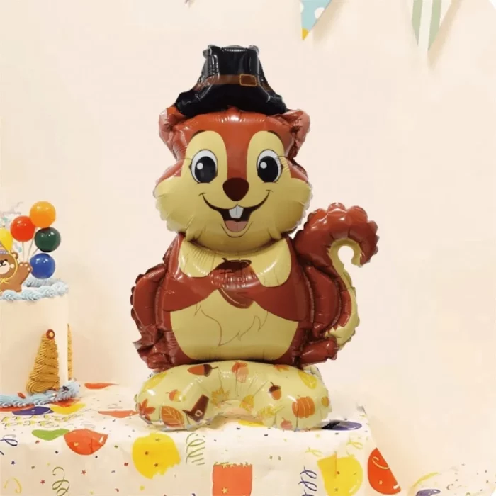 Balão de alumínio de alta qualidade em formato de esquilo para animar qualquer festa.Tamanho ideal de 45cm x 30cm