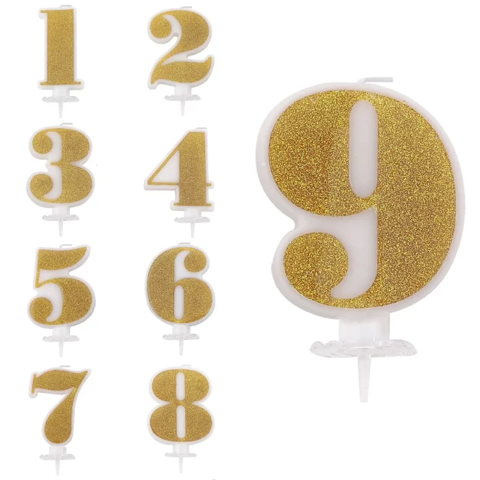 Design atrativo: A cor prata brilhante faz desta vela o centro das atenções em qualquer festa de aniversário ou aniversário.Perfeito para todas as ocasiões: Sua tamanho de 7.5cm é ideal para festas de aniversário