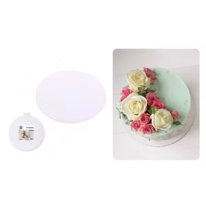 Nossa 'Base de Bolo Branca de 25cm' é elegante e resistente