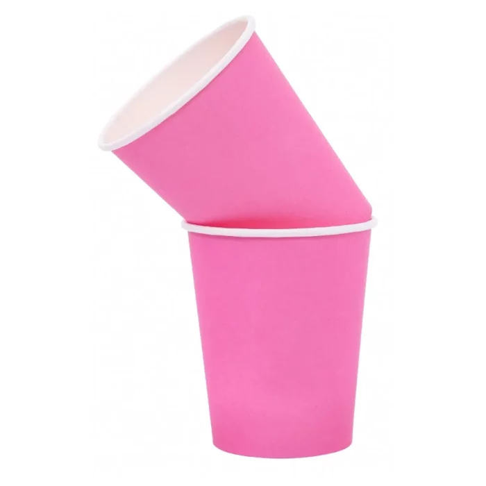 Conjunto de alta qualidade com 6 copos de papel de 290ml