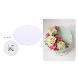 A base para bolo de 35cm é perfeita para bolos de todos os tipos e tamanhos. Seu design branco e limpo permitirá que sua decoração de bolo brilhe.Esta base é feita de papelão durável