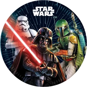 Conjunto de 8 pratos Star Wars