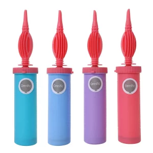 Fácil de usar: nossa bomba manual para balões é de fácil utilização e muito eficaz na inflação de balões para todas as suas festividades e celebrações.Design durável: Com uma estrutura forte e durável