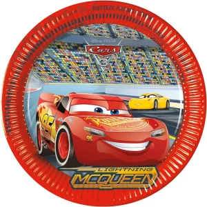 Pratos de festa Cars 3 de 23cm