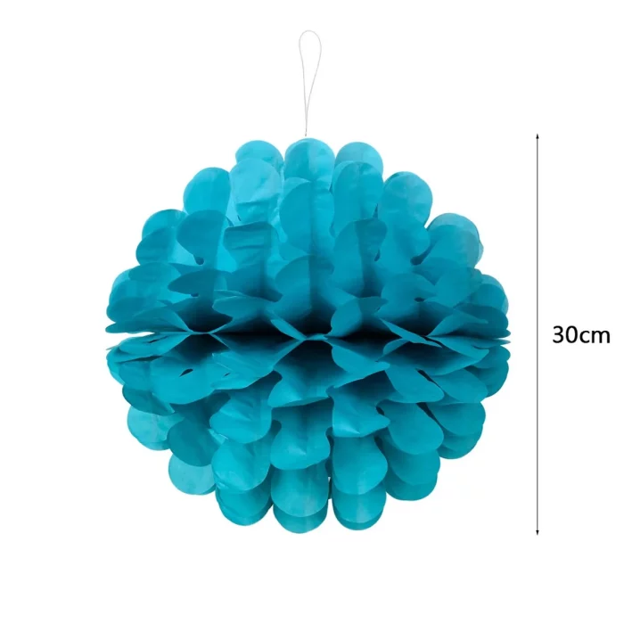 - Pompons azul de 12 polegadas