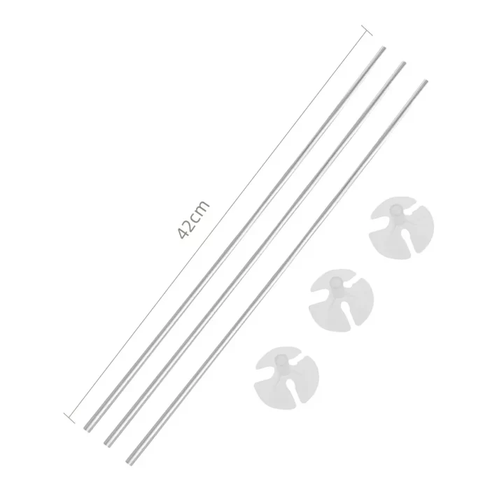Ideal para festas de aniversário e outras celebrações.Pacote contém 10 varetas de 42cm de comprimento.Lindo acabamento prateado fluorescente.Material de alta qualidade e durável. Pacote com 10 varetas prateadas de 42cm para suporte de balões. Ideal para comemorações!