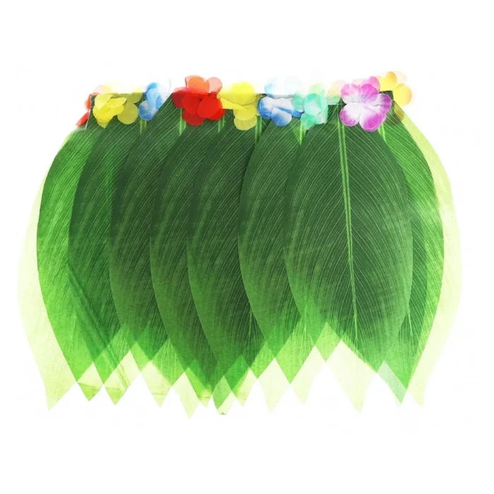 Este produto pertence à nossa linha de saias festivas havaianas de 35cm. Vem na cor verde vibrante que acrescenta um toque exótico à sua festa.O tamanho x é perfeito para criar uma sensação de diversão e liberdade