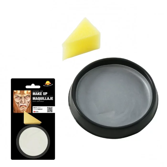 Maquillaje con esponja fácil de usar y de alta calidad. El contenido de 9 gramos es suficiente para un uso duradero.El color plateado crea un efecto deslumbrante y moderno en cualquier festejo.Perfecto para fiestas