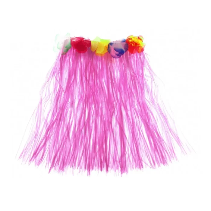 Saia Havaiana Rosa encantadora de 40cm traz um sabor tropical autêntico para qualquer festa ou evento.Projetado com material durável