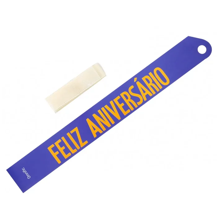Perfeito para aniversários e aniversários. Este banner impressionante adiciona um toque de cor à sua festa.É azul vívido