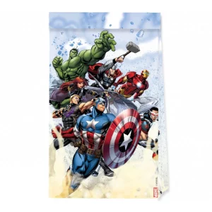 Este pacote inclui 4 sacos de festa do Avengers