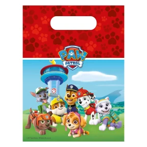 Design atraente: Os sacos contêm gráficos coloridos inspirados na popular série de televisão Paw Patrol