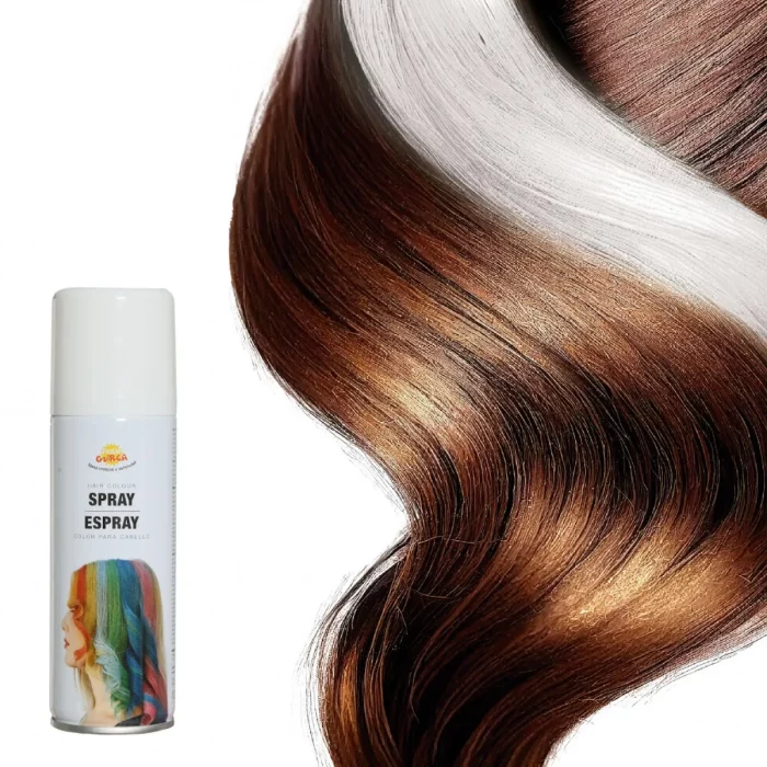 Efeito duradouro: Nosso spray para cabelo oferece um branco brilhante e duradouro