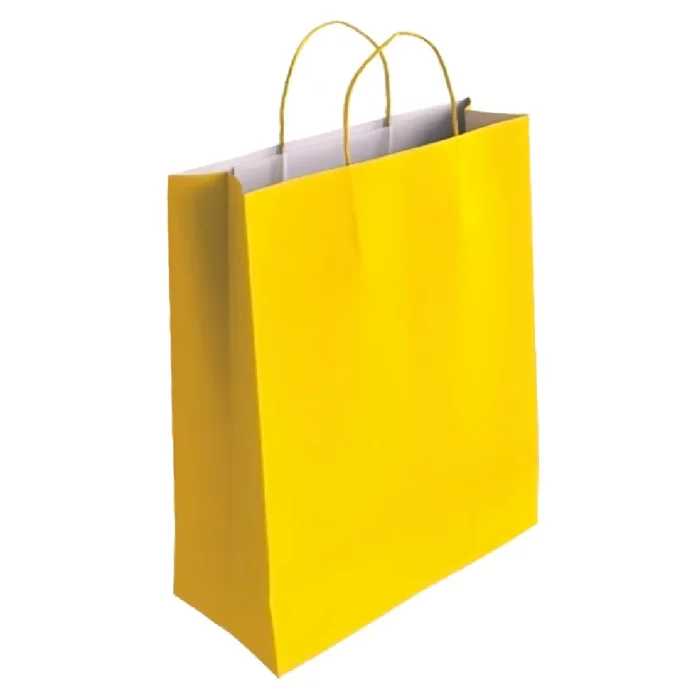 - Grande capacidade: O Saco de Papel Amarelo Tamanho L mede 14cm x 40cm x 32cm