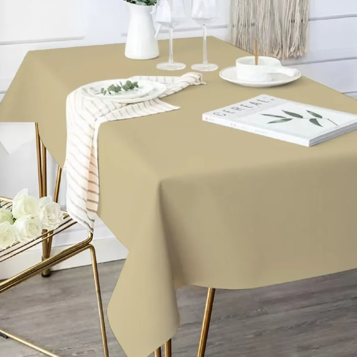 Design único: A toalha de mesa apresenta um padrão em relevo