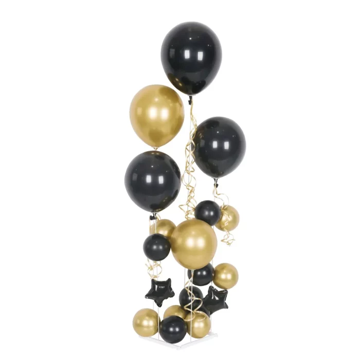 Kit contendo 19 Balões Preto Dourado de alta qualidade