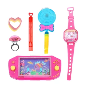 Este kit contém uma variedade de mini brinquedos