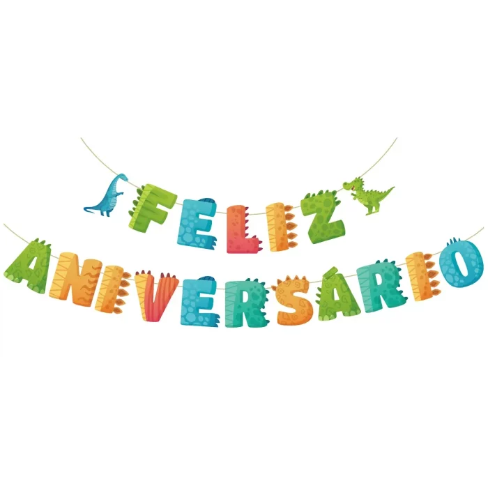 Esta grinalda de aniversário em português é perfeita para qualquer celebração de aniversário ou aniversário.Ela vem em uma embalagem de 18