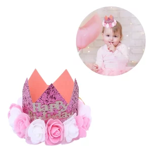 A coroa de aniversário rosa é a opção perfeita para festas de aniversário e celebrações de aniversário.O rosa vibrante adicionará um toque especial à sua festa e fará o protagonista se destacar. Esta coroa de aniversário rosa é a decoração perfeita para adicionar um toque especial a qualquer festa de aniversário.