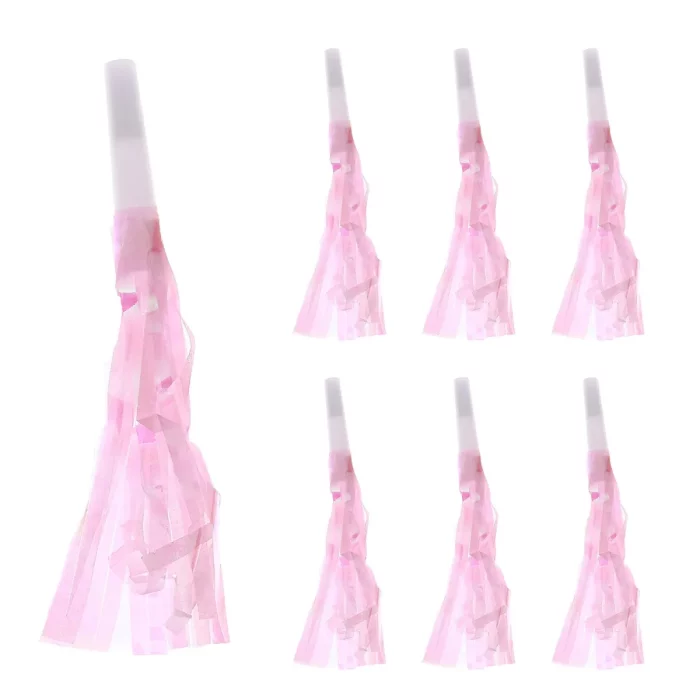 Inclui 6 decorações de língua da sogra dupla em rosa