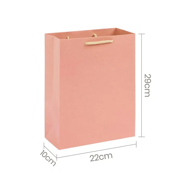 Saco de papel kraft rosa de alta qualidade