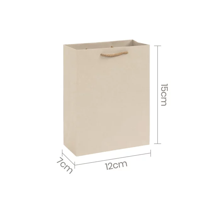 Autênticos sacos de papel kraft branco