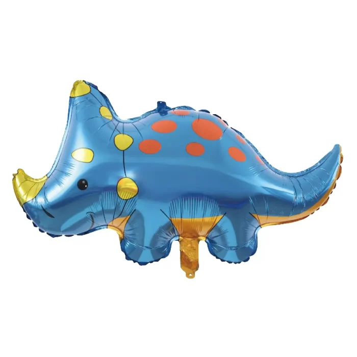 Este é um balão de festa de alumínio com formato de Triceratops