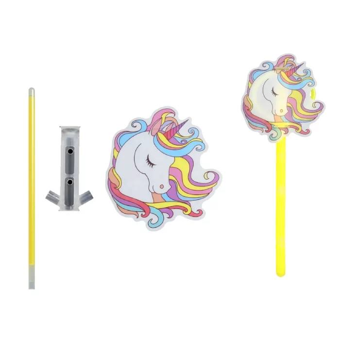 Estes palitos de brilho de unicórnio são perfeitos para qualquer festa fluorescente. Eles oferecem uma atmosfera encantadora e divertida