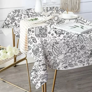 Deslumbrante toalha de mesa com tema oceânico